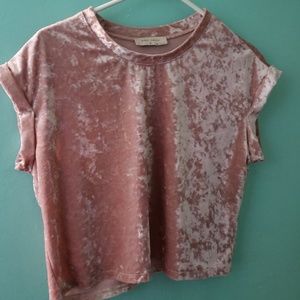 Crushed Velvet Crop Top